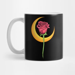 Rose with moon - Gothic Romance Mug
